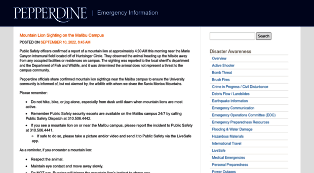 emergency.pepperdine.edu