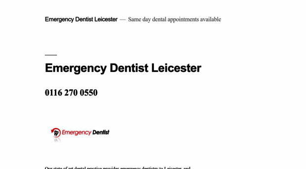 emergencydentistleicester.com