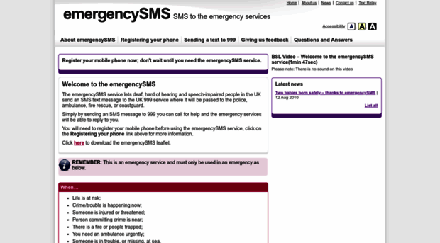 emergencysms.net