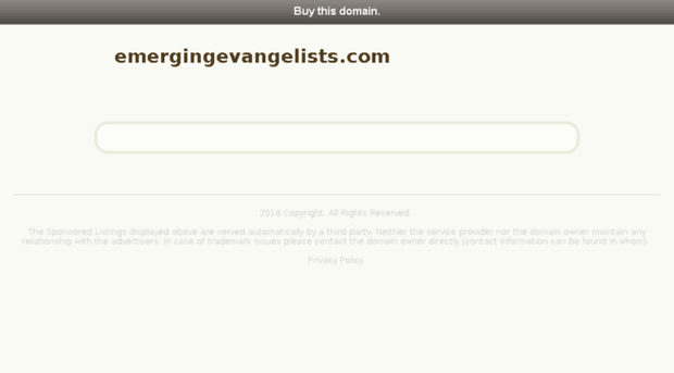 emergingevangelists.com