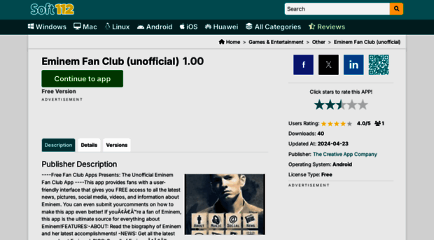 eminem-fan-club-unofficial.soft112.com