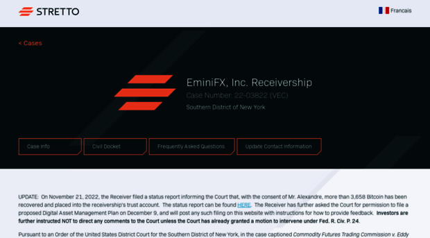 eminifxreceivership.com