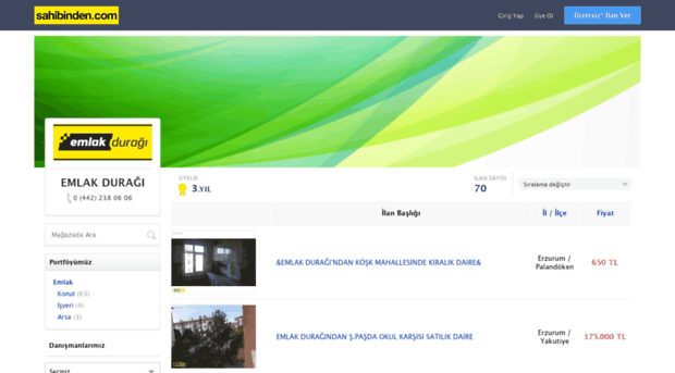 emlakduragierzurum.sahibinden.com