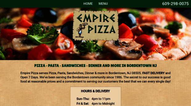 empirepizzabordentown.com