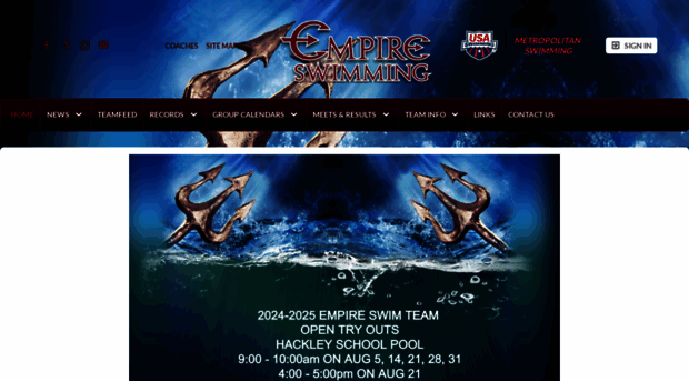 empireswimming.com