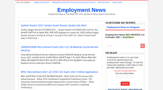 employment-news.in