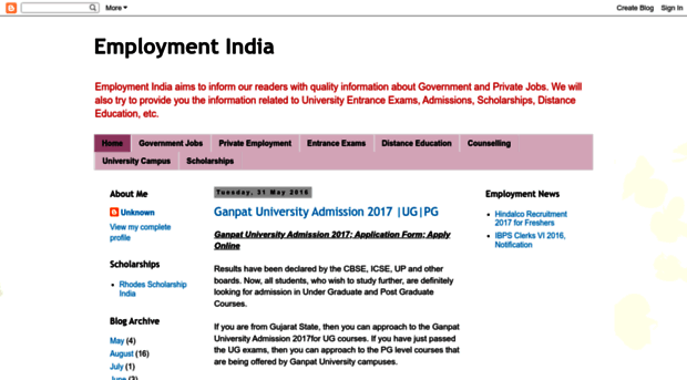 employmentindiainfo.blogspot.in