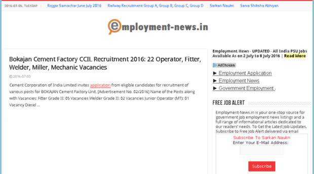 employmentnews.indialist.org
