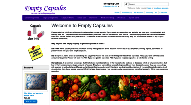 emptycapsules.co.za