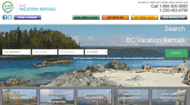 emrvacationrentals.com