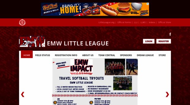 emwbaseball.org