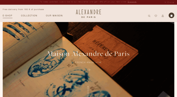 en.alexandredeparis-store.com