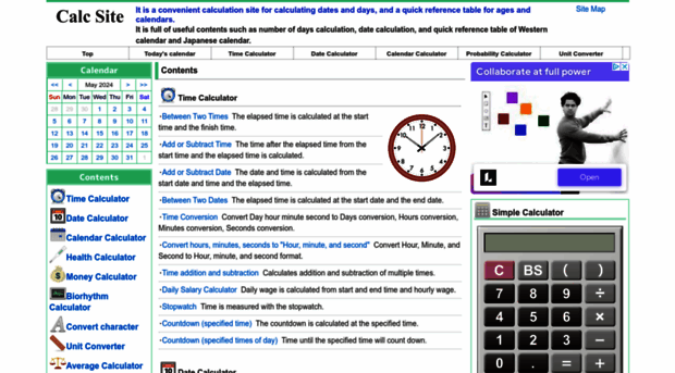 en.calc-site.com