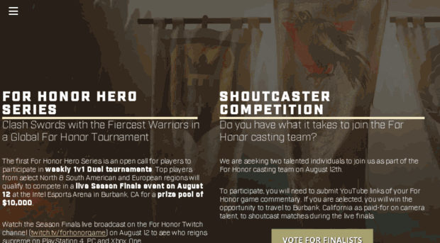 en.forhonorheroseries.com