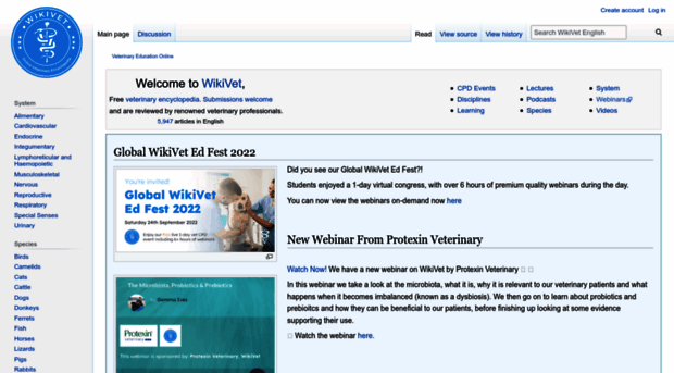 en.wikivet.net