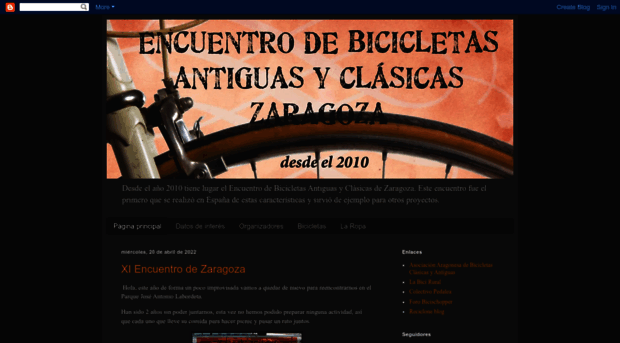 encuentrodezaragozadebicicletas.blogspot.com