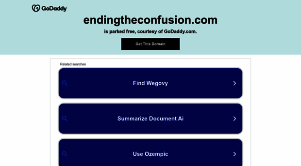 endingtheconfusion.com