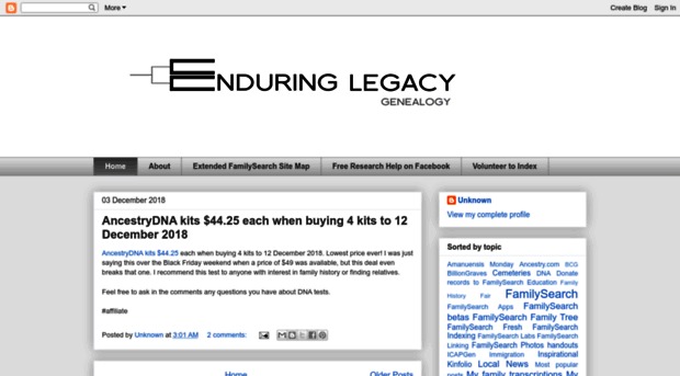 enduringlegacygenealogy.blogspot.com