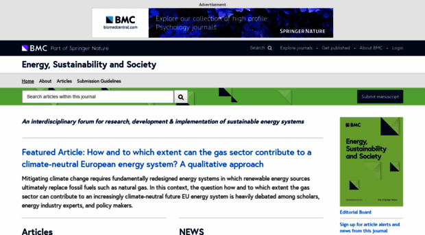 energsustainsoc.springeropen.com