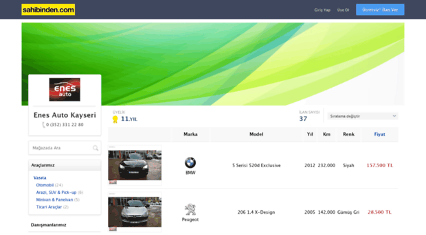 enesautokayseri.sahibinden.com