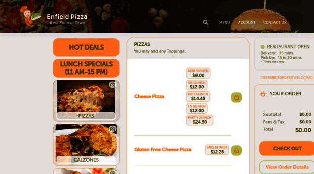 enfieldpizza.com