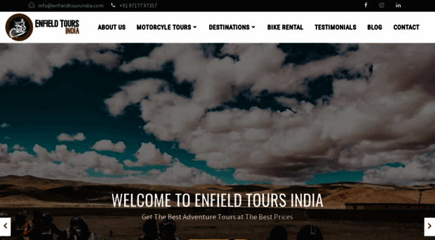 enfieldtoursindia.com