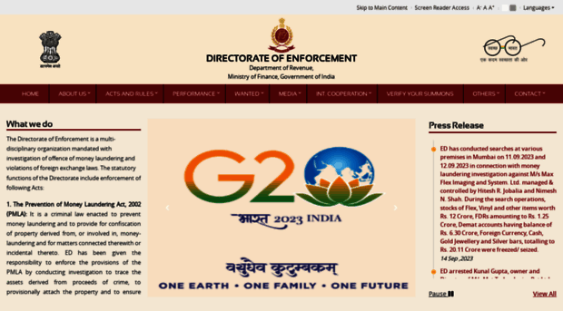 enforcementdirectorate.gov.in