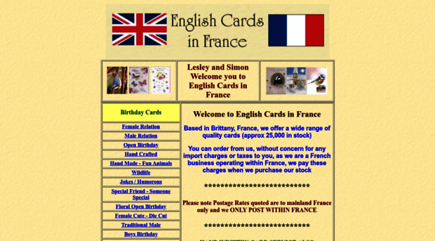 englishcardsinfrance.net