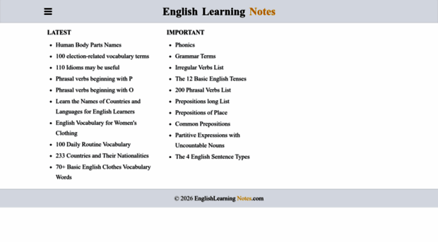 englishlearningnotes.com