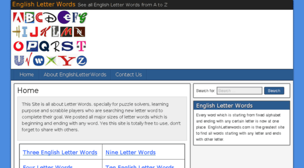 englishletterwords.com