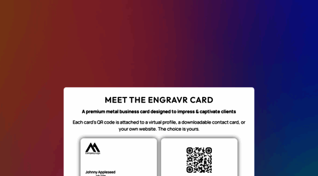 engravrcard.com