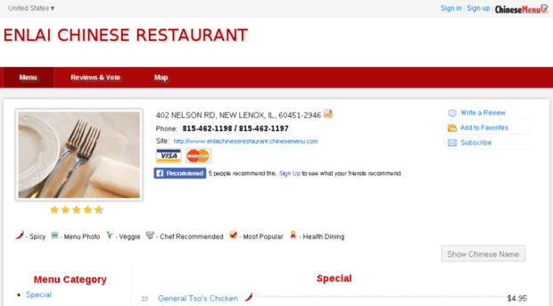 enlaichineserestaurant.chinesemenu.com