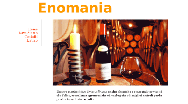 Screenshot of enomania.com website