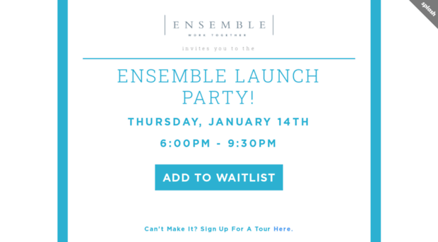 ensemblelaunchparty.splashthat.com