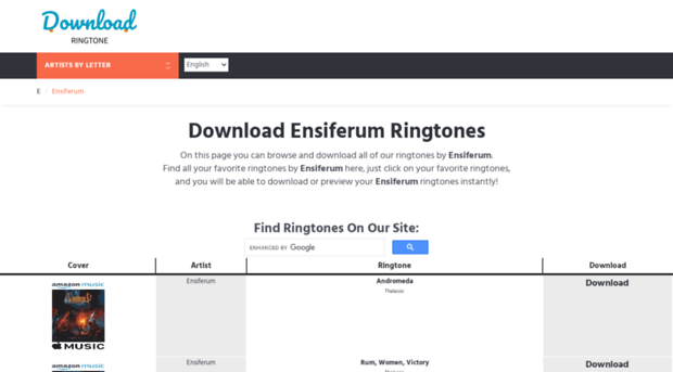 ensiferum.download-ringtone.com