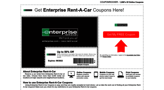 enterpriserenta.couponrocker.com