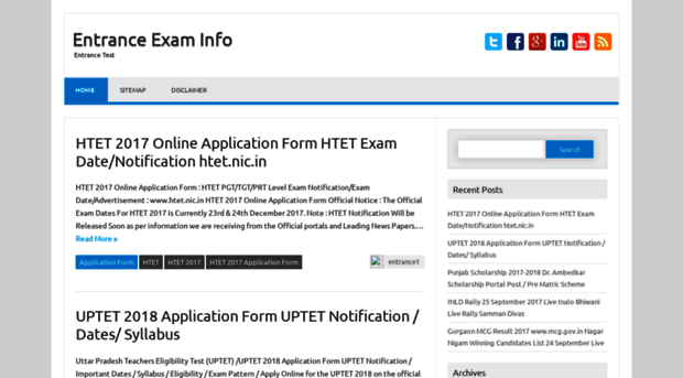 entranceexaminfo.in