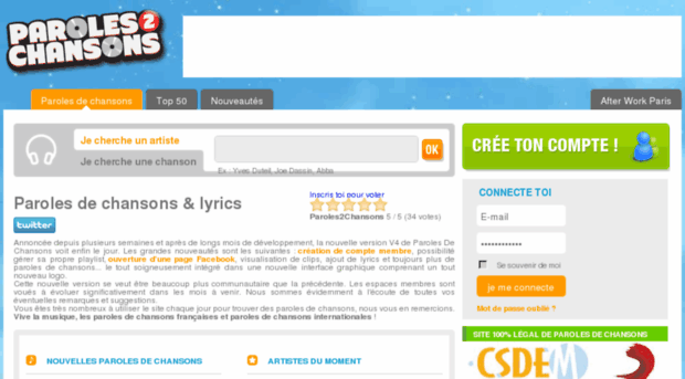 entreprises.paroles2chansons.com