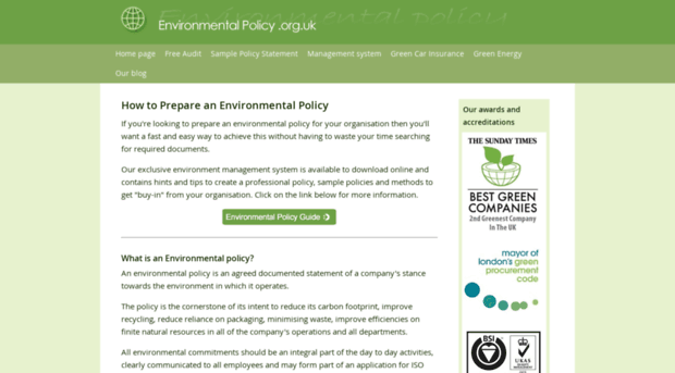 environmentalpolicy.org.uk