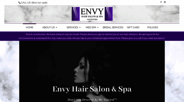 envyhairsalonct.com