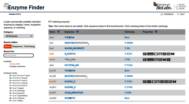 enzymefinder.neb.com
