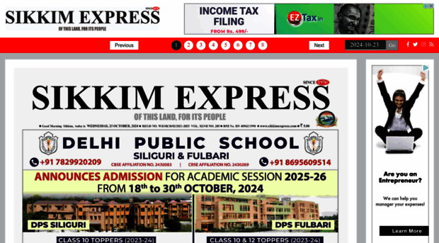 epaper.sikkimexpress.com