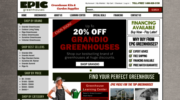 epicgreenhouses.com