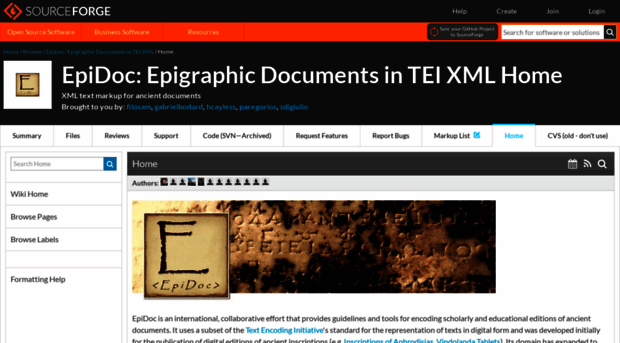 epidoc.sourceforge.net