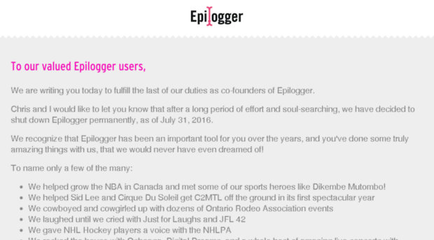 epilogger.com