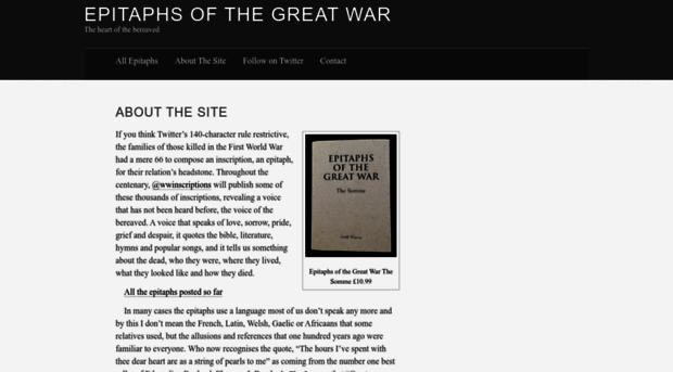 epitaphsofthegreatwar.com