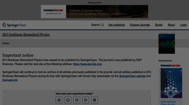 epjnonlinearbiomedphys.springeropen.com