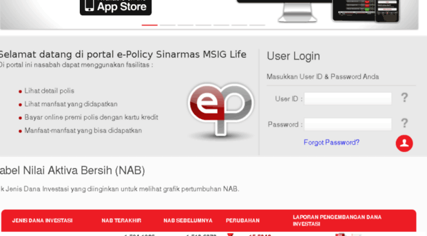 Epolicy Sinarmasmsiglife Co Id Smile E Policy Website E Pol E Policy Sinarmas Msig Life