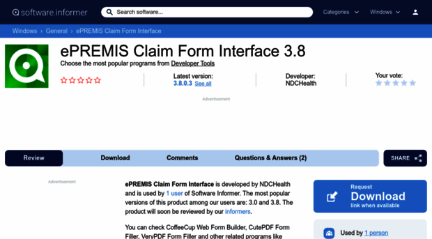 epremis-claim-form-interface.software.informer.com