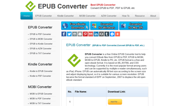 mobi to epub converter download free